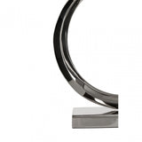Dankel Table Lamp with Single Ring Base Silver
