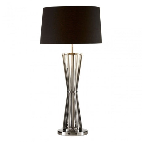 Dankel Table Lamp with Twisted Base Silver