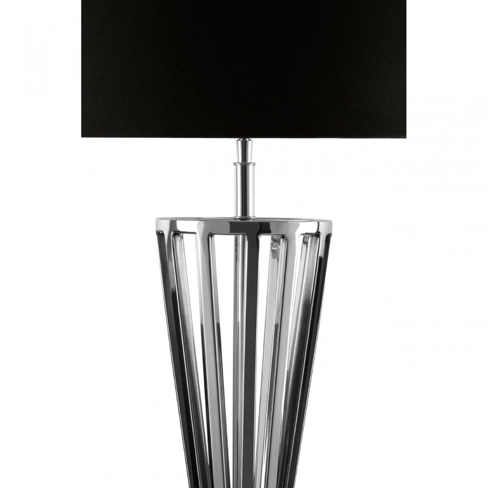 Dankel Table Lamp with Twisted Base Silver