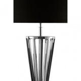 Dankel Table Lamp with Twisted Base Silver
