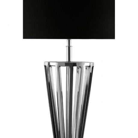 Dankel Table Lamp with Twisted Base Silver