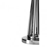 Dankel Table Lamp with Twisted Base Silver