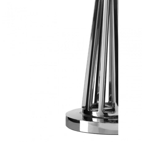 Dankel Table Lamp with Twisted Base Silver