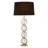 Dankel Table Lamp with Multi Ring Base Silver