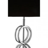 Dankel Table Lamp with Multi Ring Base Silver
