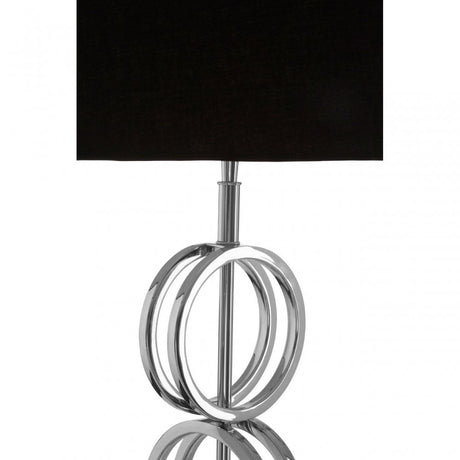 Dankel Table Lamp with Multi Ring Base Silver
