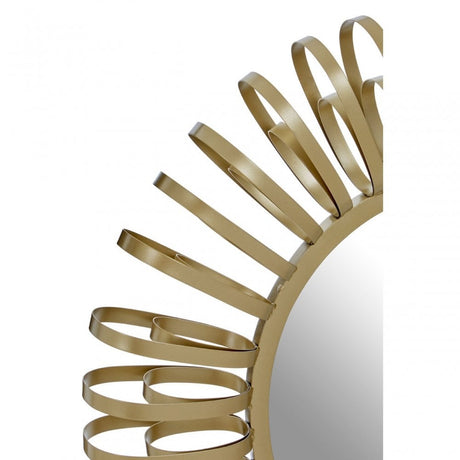 Duchess Multi Ring Design Wall Mirror Gold