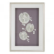 Silver Leaf Design Framed Wall Art Silver