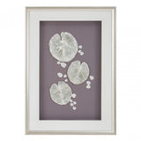 Silver Leaf Design Framed Wall Art Silver