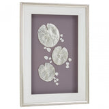 Silver Leaf Design Framed Wall Art Silver