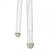 Halia Nickel Finish Table Lamp Silver