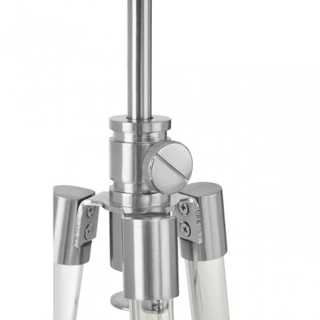 Halia Nickel Finish Table Lamp Silver