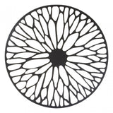 Duchess Large Floral Design Wall Art Black
