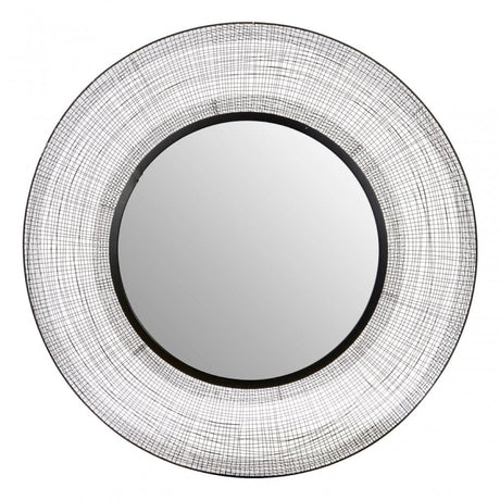 Duchess Circular Wall Mirror Black
