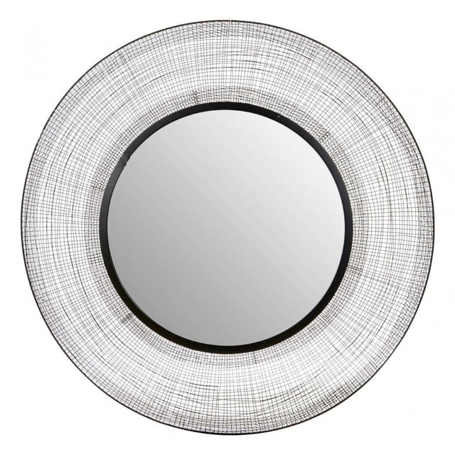 Duchess Circular Wall Mirror Black