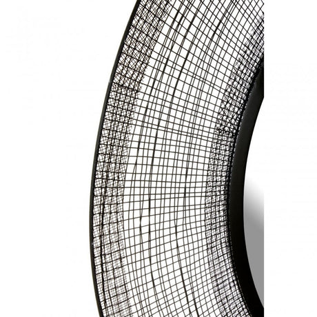 Duchess Circular Wall Mirror Black