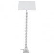 Macey Large Faceted Table Lamp Silver