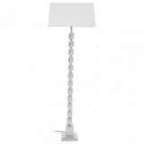 Macey Large Faceted Table Lamp Silver