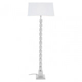 Macey Large Faceted Table Lamp Silver
