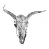 Wall Mounted Skull Silver