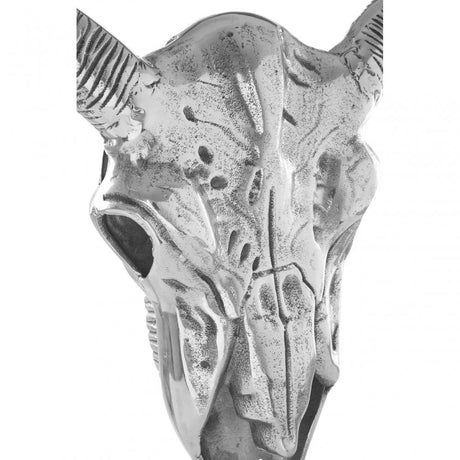 Wall Mounted Skull Silver