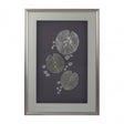 Silver Leaf Design Framed Wall Art Silver