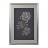 Silver Leaf Design Framed Wall Art Silver