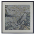 Abstract Design Square Wall Art Silver