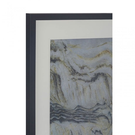 Abstract Design Square Wall Art Silver