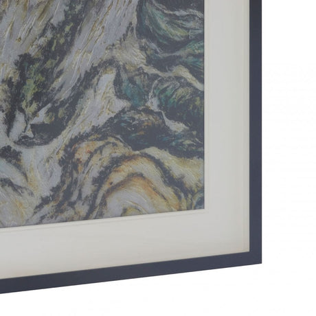 Abstract Design Square Wall Art Silver