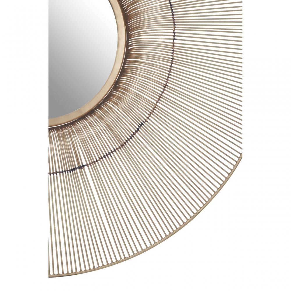 Hamish Wire Wall Mirror Gold