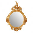 LaMon LaMon Marseille Gold Finish Round Wall Mirror Gold