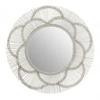Hamish Floral Effect Wall Mirror Silver