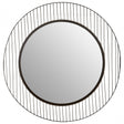 Duchess Linear Lines Frame Wall Mirror Black