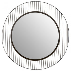 Duchess Linear Lines Frame Wall Mirror Black