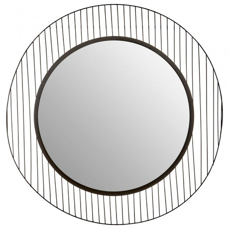 Duchess Linear Lines Frame Wall Mirror Black