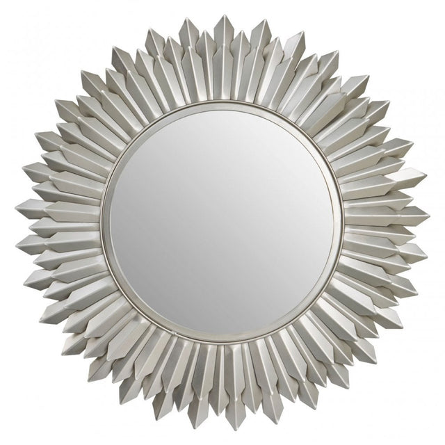 Hamish Sunburst Wall Mirror Silver