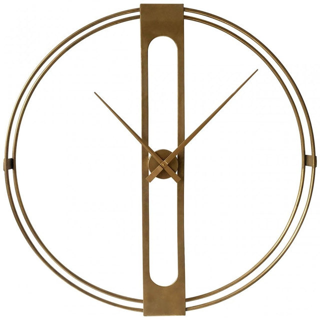 Beauly Gold Metal Wall Clock Gold