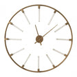 Beauly Gold Metal Round Wall Clock Gold