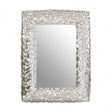 Hamish Pebble Effect Rectangular Wall Mirror Silver