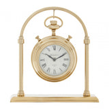 Hampstead Small Round Mantel Clock Gold