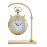 Hampstead Small Round Mantel Clock Gold