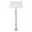 Macey Faceted Table Lamp Silver