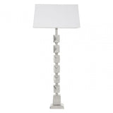 Macey Faceted Table Lamp Silver