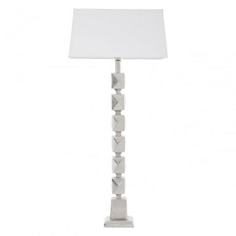 Macey Faceted Table Lamp Silver