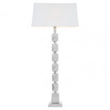 Macey Faceted Table Lamp Silver