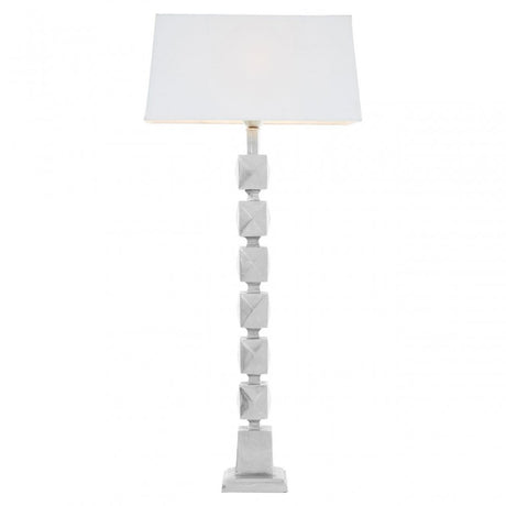 Macey Faceted Table Lamp Silver