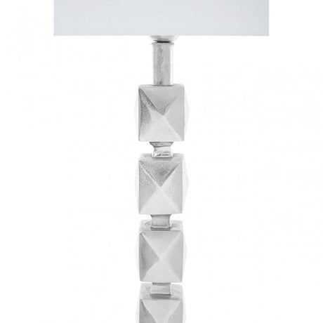 Macey Faceted Table Lamp Silver