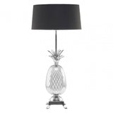 Wulah Nickel Finish Pineapple Table Lamp Silver