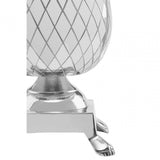 Wulah Nickel Finish Pineapple Table Lamp Silver